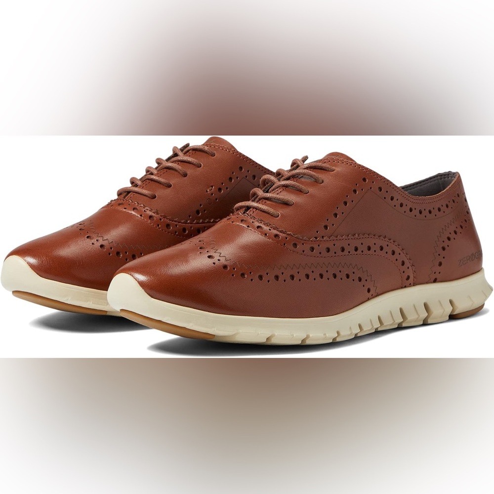 Cole‎ Haan Womens Zerogrand Wing Oxford In Brown Women’s Shoes Size 6 1/2